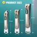 Vepkuso Nail Clippers Set: 4-in-1 Ultra Sharp Toenail & Fingernail Clippers for Men & Women - Perfect for Thick Nails Seniors & Adults - Buy Online on GoSupps.com