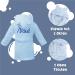 KDO Magic Personalized Baby Bathrobe | Embroidered First Name | Hooded Gift Idea for 12-18 Months | Blue | Perfect for Christmas & Birthdays - Buy Online on GoSupps.com