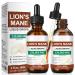 FSLHCY Lions Mane Liquid Drops - Lion's Mane Mushroom Supplement Brain Supplements for Memory and Focus Immune Support - No GMO Vegan Mushroom (4 oz)