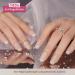 Danni & Toni Half Hardened Gel Nail Films - Crystal Haze Light Pink Nude Cat Eye Glossy Stickers | Semi-Hardened Nail Wraps | 28 Pack Nail Design Tickers - Buy Online on GoSupps.com