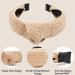 TOBATOBA 3Pcs Raffia Straw Top Knot Headbands for Women - Boho Woven Beach Hair Accessories - Buy Online on GoSupps.com