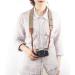 TARION Vintage Camera Shoulder Strap for DSLR Nikon Canon Sony Pentax - Classic White/Brown Weave - Buy Online on GoSupps.com