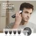 Cordless Rechargeable Hair Trimmer for Men - Waterproof Electric Clipper for Short Hair, Bald Head, Face & Body - Mustache Trimmer with Digital Display - Silver & Black - Buy Online on GoSupps.com