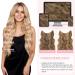 Silk-Co Hair Extensions with Rubber Band - Adjustable Secrets Synthetic Long Corrugated Extensions for Women | Dark Brown & Golden Highlights - 50 cm - Buy Online on GoSupps.com