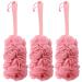 3 Packs Loofah with Handle - Soft Netting Shower Back Scrubber for Gentle Exfoliation - Dense Foaming Sponge Brush for Men & Women - Buy Online on GoSupps.com