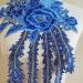 Peacock Flower Embroidered Lace Neckline Collar | Warm Tones Floral Brown Leaf Applique | Sewing Applique Patches | ZALALAA (Blue C) - Buy Online on GoSupps.com