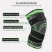 Adjustable Knee Support for Pain Relief | 2-Piece Sports Knee Sleeve for Men & Women - Ideal for Arthritis Meniscus Tear Running & Weights (Green Size S) - Buy Online on GoSupps.com