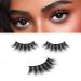 Barbiely False Eyelashes Fluffy Mink Lashes Cat-Eye Look 18MM Handmade Luxurious Volume Natural Fake Eyelash Strips 3 Pairs Pack (DOLL) C-18MM-DOLL