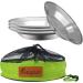Bisgear Camping Stainless Steel 8.5 Kitchen Dinner Plate (Pack of 4) - BPA Free Outdoor Dinnerware Set for Backpacking, Picnic & BBQ - Buy Online on GoSupps.com