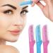 Nylea 3-Pack Eyebrow Razor Trimmer for Women Face Extra Precision Peach Fuzz Remover | Disposable Dermaplane Facial Hair Shaper | Dermaplaning Shaving Removal Tool - Facial Shave Shaver Blades 3 Count (Pack of 1)