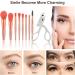 Heated Eyelash Curlers Rapid & USB Rechargeable with 2 Temperature Settings & 8 Makeup Brushes for Long-Lasting Natural Curls - Buy Online on GoSupps.com