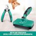 Ruff 'N Ruffus Self-Cleaning Slicker Brush | Gently Removes Loose Undercoat & Mats | For Cats & Dogs | Includes FREE Nail Clippers - Buy Online on GoSupps.com