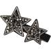 amangul Rhinestones Star Hair Clip Star Hair Accessories Star Barrettes Star Hairpin Crystal Star Hair Clip Hair Bangs Clip(Bright Black) - Buy Online on GoSupps.com