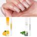 Nail nutrition oil 2PCS rotating nutrition pen with soft brush cuticle nail moisturizing care anti-barb exfoliation (Orange & osmanthus fragrans)