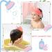 KAMHBE Kids Shower Cap Shield - Adjustable Crown Hair Wash Visor for Eyes, Ears & Face (Red) - Buy Online on GoSupps.com