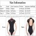 UTOWO Women's Black Lace Short-Sleeve Ballet Leotard with Swan Collar - Small - Buy Online on GoSupps.com