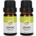 Natural Aromatherapy Massage Oil - Relaxation & Soothing Body Wellness - 10ml x 2 Bottles (Lemon) - Buy Online on GoSupps.com