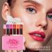 TITIMORE 6 Colors Lip Tint Stain Set Korean Lip Gloss Long lasting Mini Liquid Lipstick Waterproof Lip and Cheek Tint Non-Stick Cup Moisturizing High Pigment Lip Color Makeup(Pink) - Buy Online on GoSupps.com