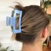 Brinie Blue Large Square Hair Claw Clips - Pack of 2 | Non Slip Hair Clamps for Women and Girls - Buy Online on GoSupps.com