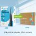 Hyslor Sonic Electric Toothbrush with 6 Brush Heads | Rechargeable Power Toothbrush | 4 Modes | Blue Cosmic Blue - Buy Online on GoSupps.com