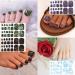 WOKOTO 440-Piece Toenail Polish Stickers Kit - Marbled Style Gel Nail Strips for Women with Nail File - Gradient Nail Art Decals - Self-Adhesive Manicure Set - Buy Online on GoSupps.com
