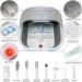 UNIFULL Collapsible Foot Spa Bath - Heated Massage Bubble Therapy Temperature Control & Red Light Pedicure Kit - Buy Online on GoSupps.com