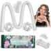 Heatless Curlers headband High Resilience Sponge Heatless Curls DIY Long Hair Styling Tools No Heat Silk Curling Ribbon Heatless Curelrs Suitable for Sleep in Overnight Grey