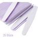 Professional 100/180 Nail Files - Double-Sided Gel Nail Tools for Manicure & Nail Art | Smirel Paper Gray & Purple - 25 Pack - Buy Online on GoSupps.com
