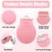 Mini Silicone Hot Bottle 320ml - Small Heat Bottle with Cover for Pain Relief & Warm Compress - Ideal for Menstrual Complaints Hand & Foot Warmers - Pink - Buy Online on GoSupps.com