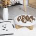 Raised Cat Dog Slow Feeder Bowl 8.5'' Wide Whale-White | Ceramic Elevated Pet Bowl for Healthy Eating | Cat Puzzle Feeder Stand for Slow Eating | 3'' High | Cat and Dog Slow Feed Bowls - Buy Online on GoSupps.com