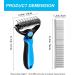 Zukent Double Sided Dematting Comb | Deshedding & Detangling Tool for Pets | Removes Loose Hair, Knots & Mats - Buy Online on GoSupps.com