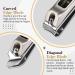 Born Pretty Stainless Steel Nail Clipper Set with Case - Set of 3 (Straight & Curved) - Buy Online on GoSupps.com