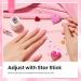 Buy Beetles Gel Polish 15ML - Clear Pink Top Coat with Heart Gift for Mom | Soak Off UV No Wipe Glitter Gel for Sparkling Nails - Buy Online on GoSupps.com