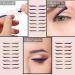 24 Pairs Glitter Eyeliner and Eyelash Stickers - Reusable Makeup Tool for Instant Eye Makeup | Waterproof & Self-Adhesive - Buy Online on GoSupps.com