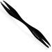Titania Germany Double End Angled Tip Point Splint Tweezers - Medical Grade Stainless Steel - Easy to Use No Slip Grip for Personal Use - Matte Black
