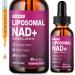 CHANUBITO Liposomal NAD+ Liquid Drops with Resveratrol & Quercetin 1200mg NAD+ Supplement for Anti-Aging Brain & Cellular Energy Vegan Non-GMO Strawberry Flavor 2 Fl Oz