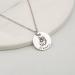Anavia Personalized Pet Portrait Necklace - Handmade Pet Memorial Jewelry Gift - Custom Engraved Round Disc Necklace for Pet Lover - Dog Cat Memorial Necklace, Silver - Buy Online on GoSupps.com