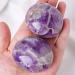 Crystal Stone - Amethyst Palm Stones Crystal for Massage Large Palm Stone Crystals Natural Gemstones Polished Energy Crystal Stone for Stress Relief Meditation - Buy Online on GoSupps.com