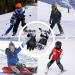 Azarxis Warm Thermal Ski Gloves for Kids - Windproof Winter Gloves for Boys & Girls (Age 9-13) - Hellblau S - Buy Online on GoSupps.com