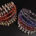 JWICOS Crystal Wedding Headband Tiara Bridal Rhinestone Headpiece Wedding Hair Accessories Tiara for Women and Girls Red Gold - Buy Online on GoSupps.com