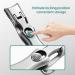 Nail Clippers with Catcher Wide Jaw Opening Anti Splash Nail Clippers Nail Cutter with Sharp Curved Cutter and Storage Box Beauty Supplies - Buy Online on GoSupps.com