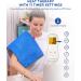 Comfytemp Electric Heating Pad XL 12x24in - 9 Heat Levels, 11 Timers, Backlight - for Back Pain, Neck, Shoulders, Cramps - Machine Washable Dark Blue - Buy Online on GoSupps.com