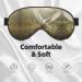 SSIMOO Ultra-Soft Light-Blocking Eye Mask for Restful Sleep | Grass & Dove Print Optimal Comfort Black | International Shipping Available - Buy Online on GoSupps.com