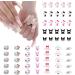 60 Pcs Cartoon Kitty Nail Charms 3D Flatback Resin Nail Charms for Nail Art Supplies Kawaii Acrylic Nail Decorations for Y2K Cute Nail Accessories Jewelry Nail Art Rhinestones