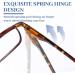 LUFF 4Pcs Anti-Blue Ray Reading Glasses - Portable Ultralight 2.0X Leopard Readers for Eye Protection - Buy Online on GoSupps.com