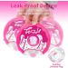 PHEENOWL 380ml Donut Water Bottle for Kids - BPA Free, Leak Proof, with Shoulder Strap - Pink - Buy Online on GoSupps.com