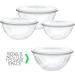 PLASTICPRO 96 OUNCE Disposable Round Serving Bowls with Lids - Clear Chip, Snack, Candy, Salad Bowl - Party Essentials - Buy Online on GoSupps.com