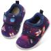 JOINFREE Baby Girl First Walking Shoes Anti-Slip Plush Baby Boys Slipper Shoes Cozy Toddlers Shoes 6.5/7 UK Child Navy Universe