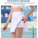 Bezive Girl Tennis Skirt with Pockets - Wrinkle-Free Golf Skorts for Kids - Pleated Mini School Uniform 4-5 Years - White - Buy Online on GoSupps.com