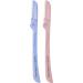 Hollywood Browzer Dermaplaning Tool for Face Eyebrow Shaping Removing Unwanted Hair Exfoliating Tool for Women Duo Pack (Amethyst and Citrine) - Buy Online on GoSupps.com
